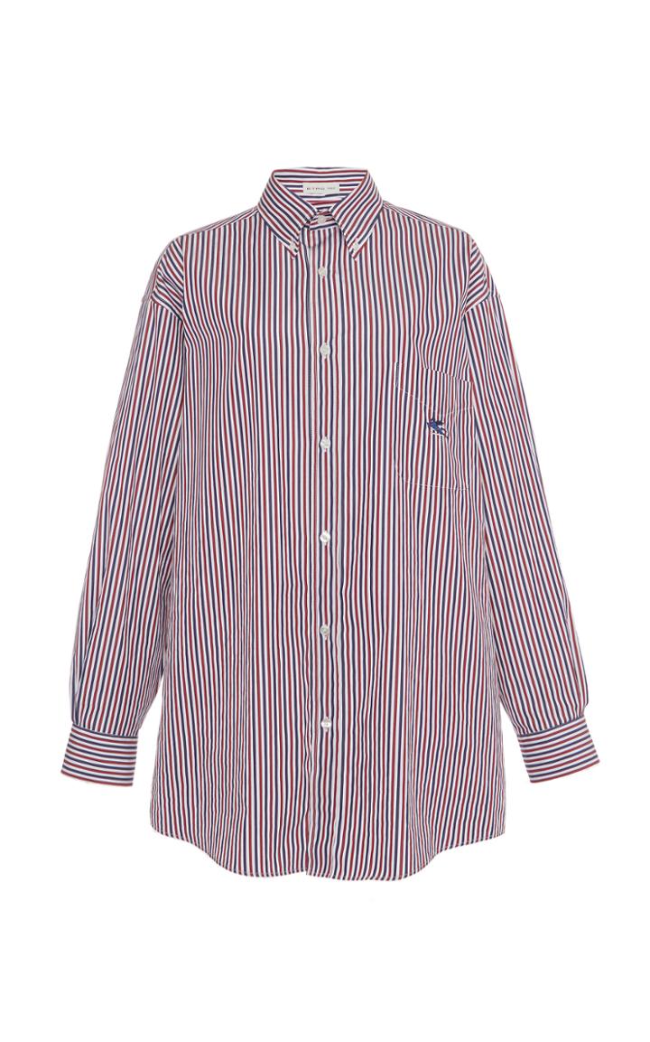 Moda Operandi Etro Striped Button Down Cotton Shirt