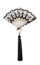 Judith Leiber Couture Crystal Fan Clutch