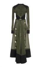 Proenza Schouler Embellished Chiffon Dress