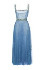 Luisa Beccaria Tulle Pois Plisse Midi Ballerina Dress