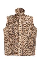 Moda Operandi Victoria Beckham Leopard Tech Quilted Gilet