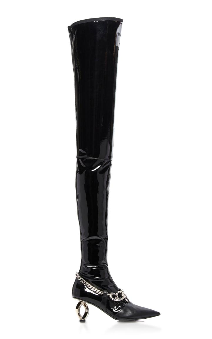 Balmain Ofelia Over-the-knee Vinyl Boots