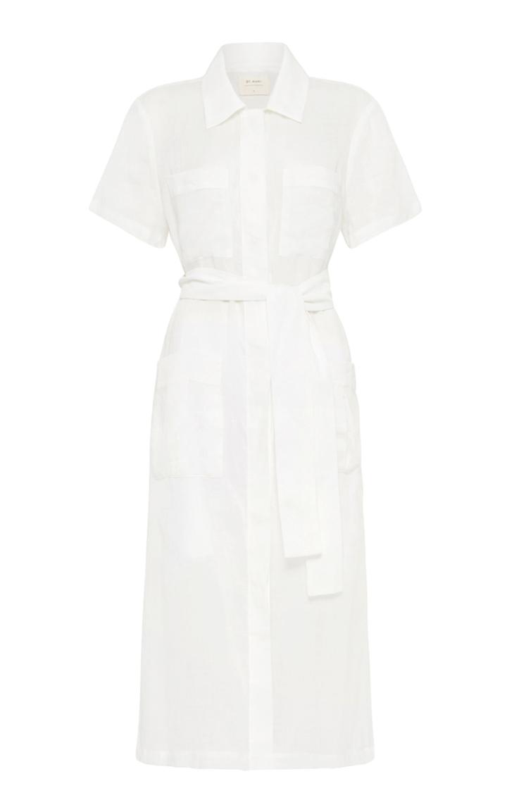 Moda Operandi St. Agni Uma Sheer Midi Shirt Dress