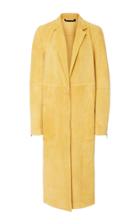 Sally Lapointe Lightweight Suede Seamed Tailored Coat