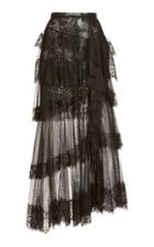 Moda Operandi Zuhair Murad Vreeland Tiered Lace Skirt