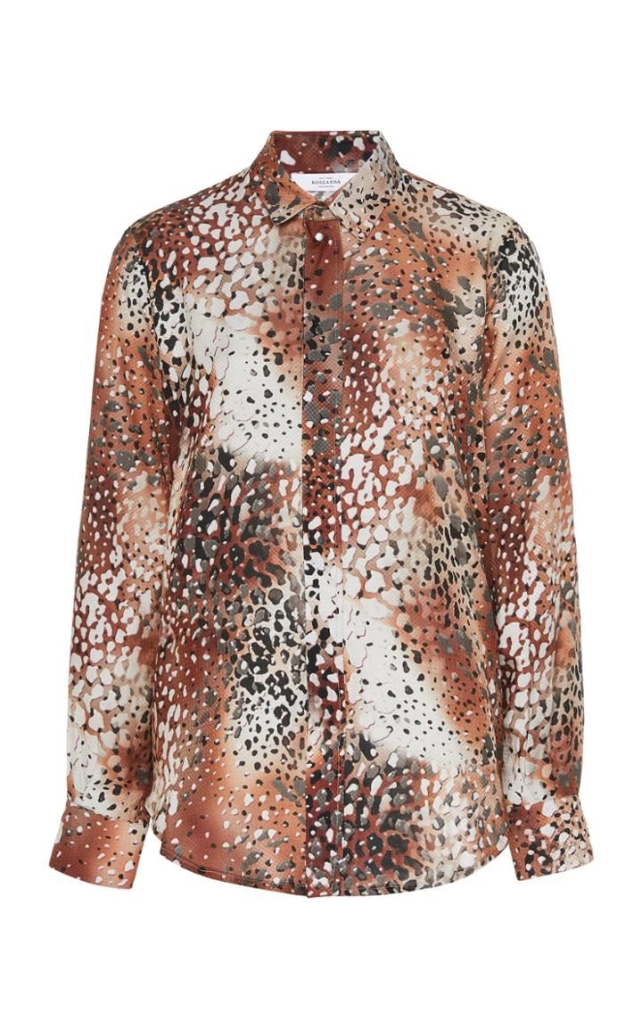 Roseanna Lift Printed Button Down Shirt