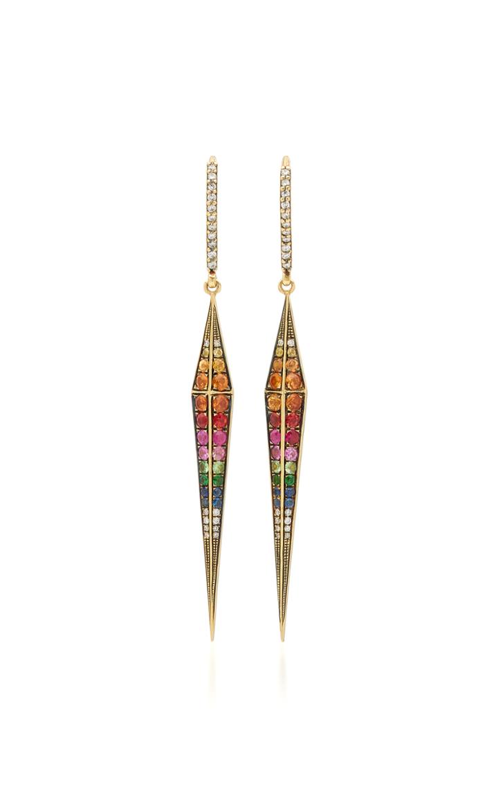 Ele Karela Rainbow Stalactite Earrings