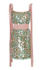 Markarian Chameleon Paillette Silk Mini Dress