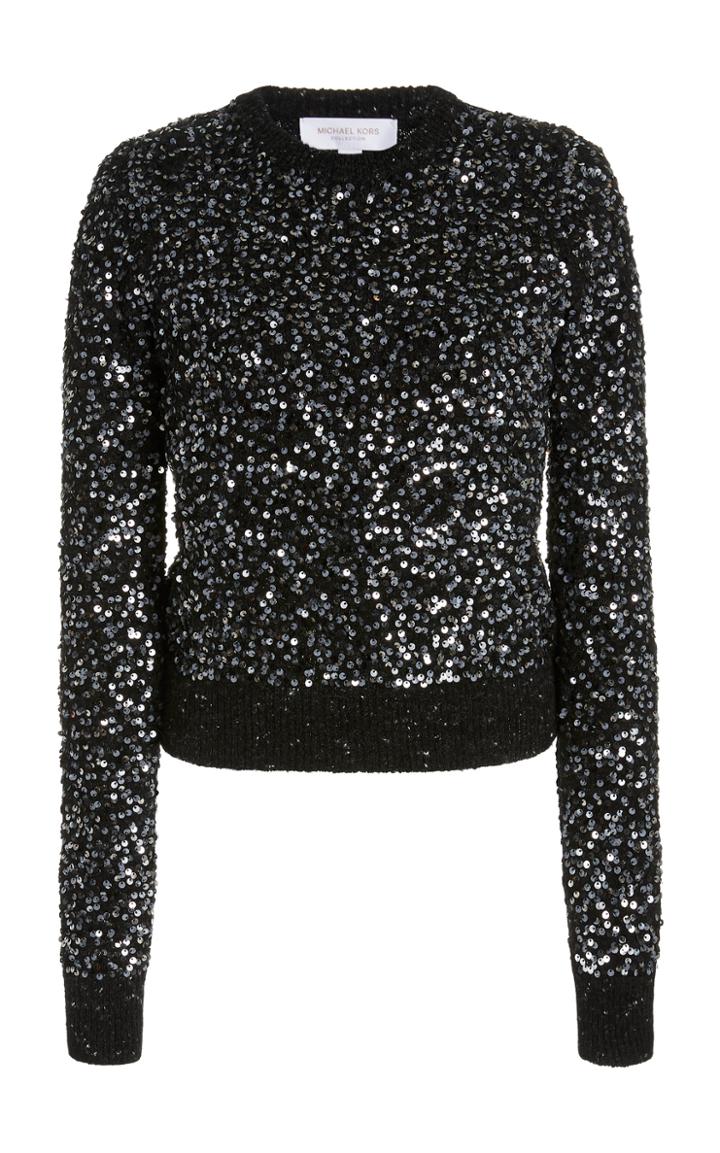 Moda Operandi Michael Kors Collection Starlet Sequined Tweed Sweater