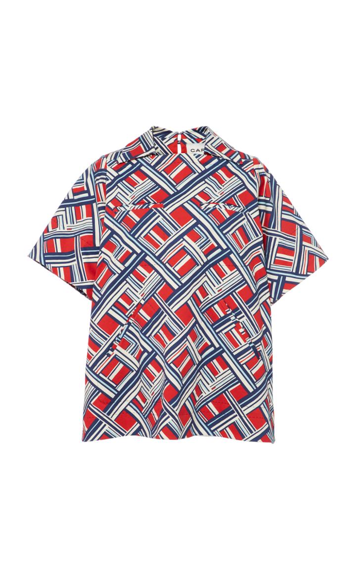 Carven Carreaux Printed Oversize Shirt
