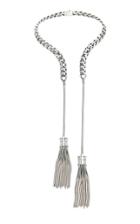 Balmain Long Pompom Brass Necklace