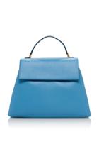Moda Operandi Emilia Wickstead Large Accordion Leather Top Handle Bag