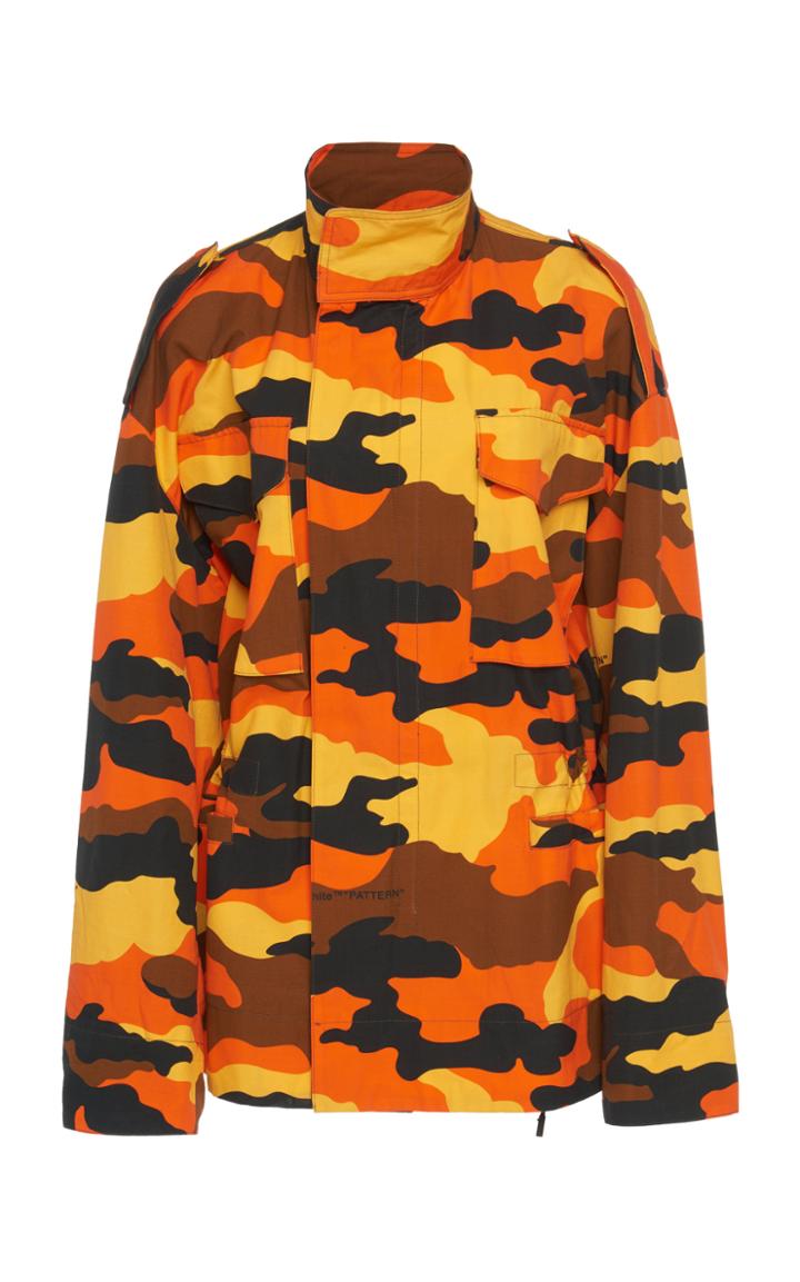 Off-white C/o Virgil Abloh M65 Camouflage Cotton Jacket