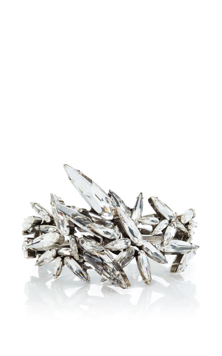 Ryan Storer Hinged Embellished Swarovski Crystal Cuff