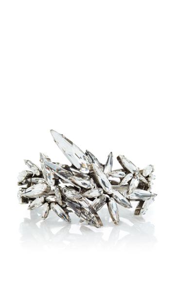 Ryan Storer Hinged Embellished Swarovski Crystal Cuff