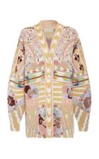 Etro Embroidered Wool-knit Cardigan
