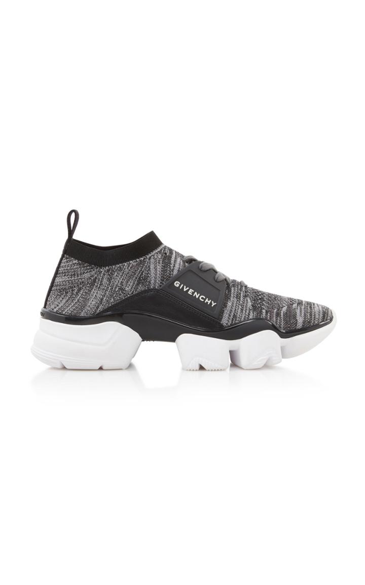 Givenchy Jaw Leather And Nylon Sneakers