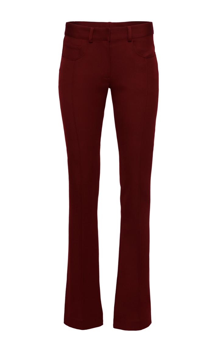 Moda Operandi Brandon Maxwell Low-rise Merino Wool Flared-leg Pants