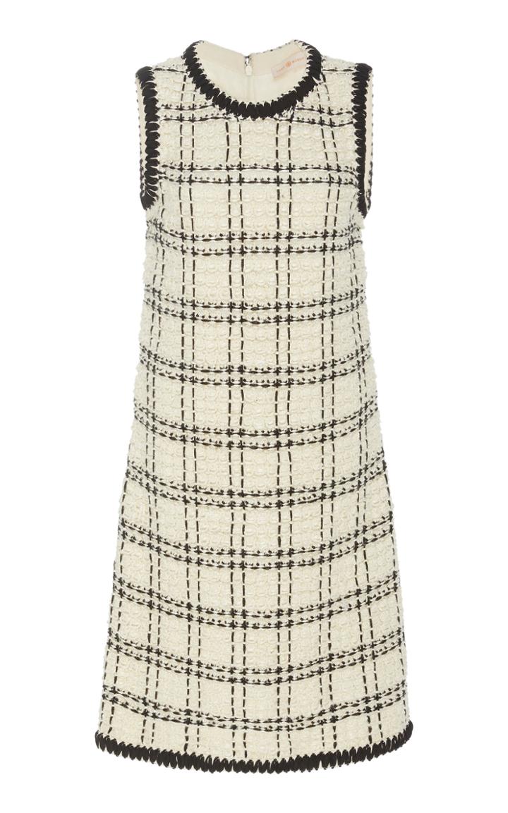 Moda Operandi Tory Burch Plaid Tweed Mini Dress Size: Xxs