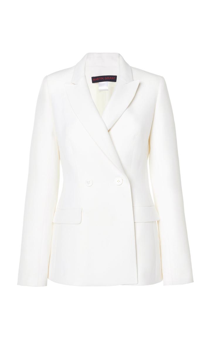 Martin Grant Double-breasted Wool-blend Blazer