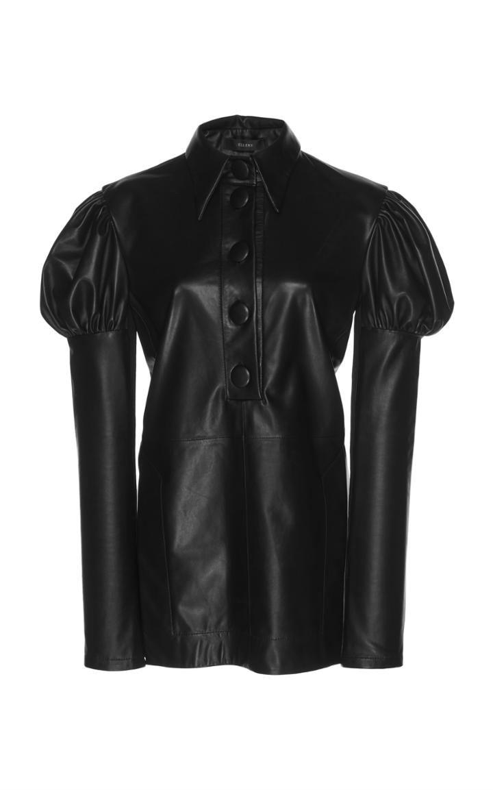 Ellery Breuer Leather Top