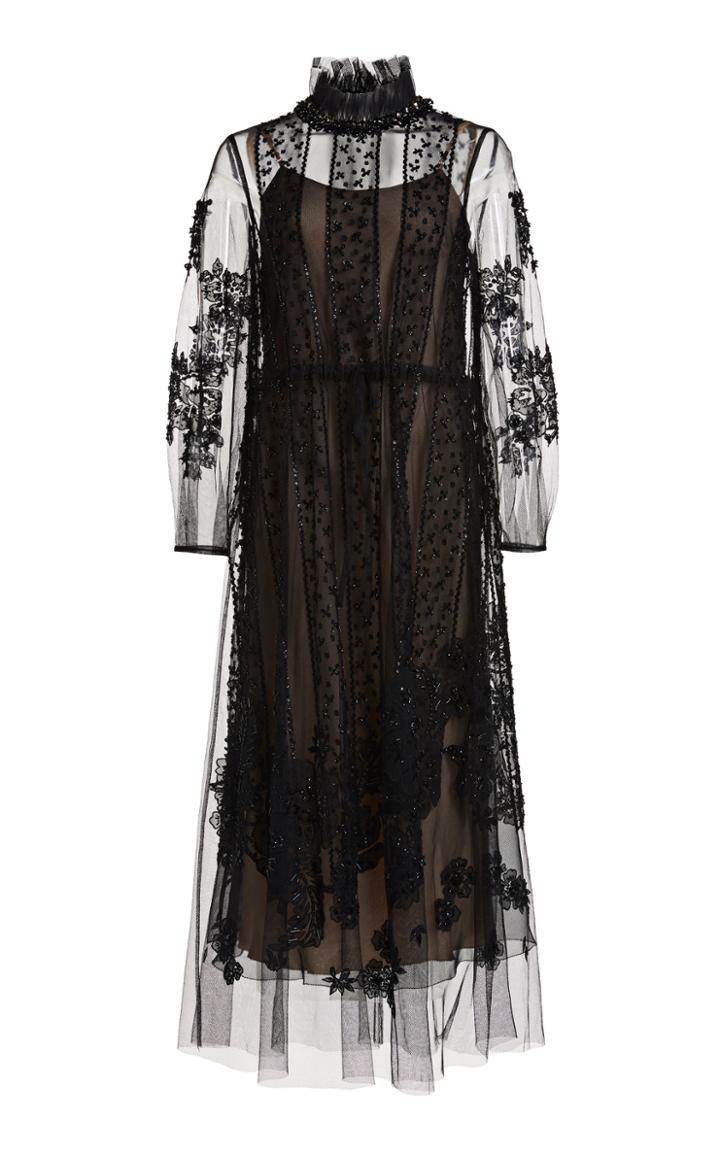 Moda Operandi Biyan Latina Embellished Tulle Dress
