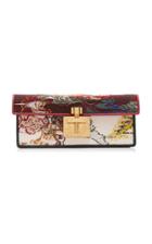 Oscar De La Renta Alibi Floral-jacquard Clutch