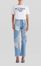 Moda Operandi Etro Raw-edge Printed Stretch High-rise Straight-leg Jeans