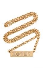 Moda Operandi Zoe Chicco 14k Yellow Gold Pave Diamond Equation Curb Chain Necklace