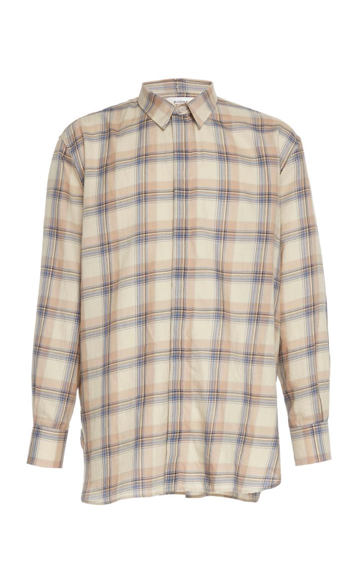 Rochas Checked Button Up Shirt