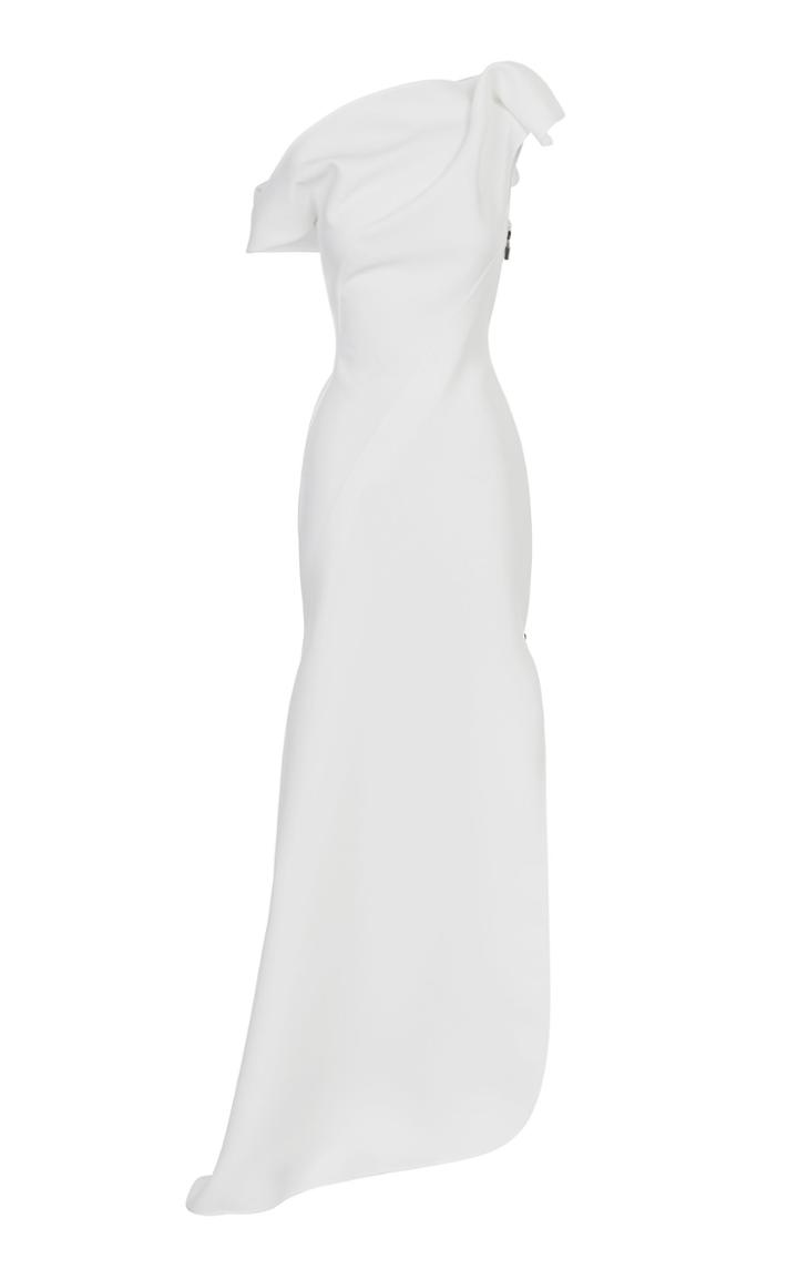 Maticevski Slinger One-shoulder Cady Gown
