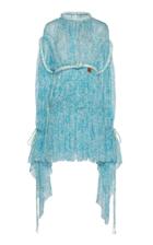 Moda Operandi Lanvin Printed Organza Mini Dress Size: 34