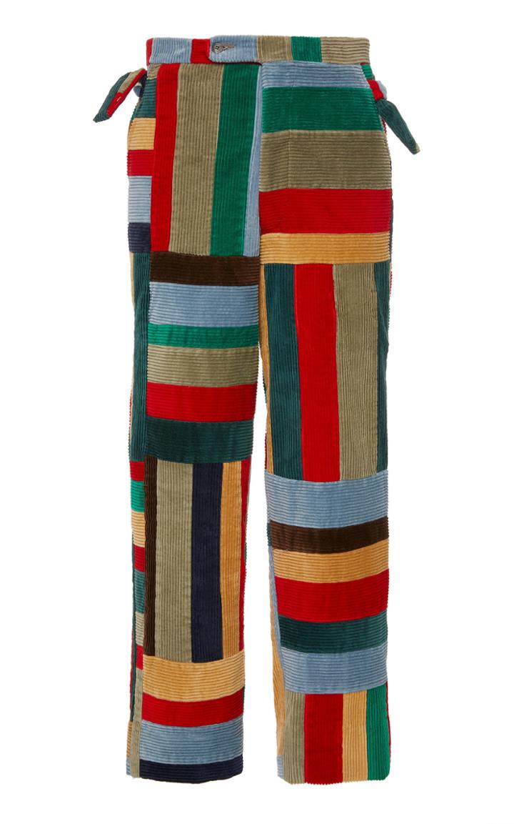 Bode Corduroy Patchwork Trouser