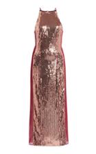 Moda Operandi Galvan Sculpted Sequined Mesh-paneled Dress