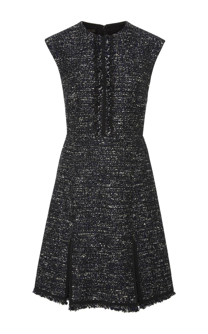 Giambattista Valli Fringed Tweed Mini Dress