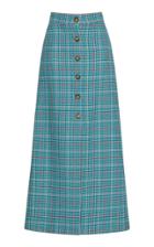 Luisa Beccaria Tweed Check Skirt