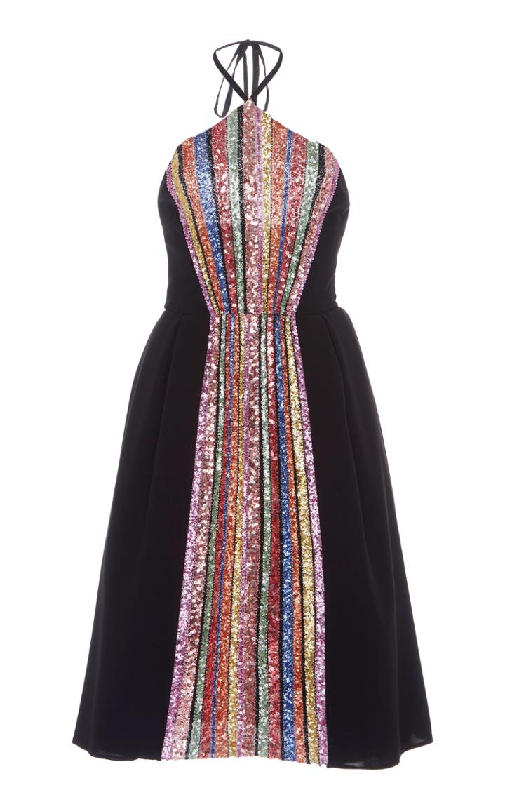 Georges Hobeika Embellished Halter Neckline Dress
