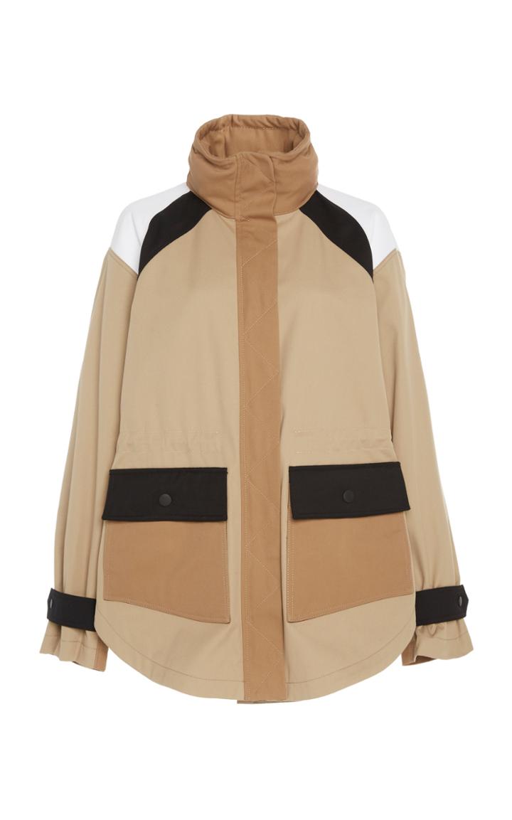 Adam Lippes Hooded Techno Cotton Twill Anorak