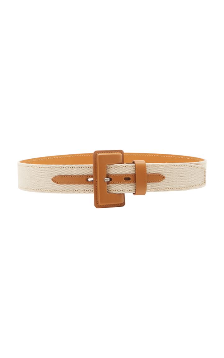 Maison Vaincourt M'o Exclusive Wide Canvas Waist Belt