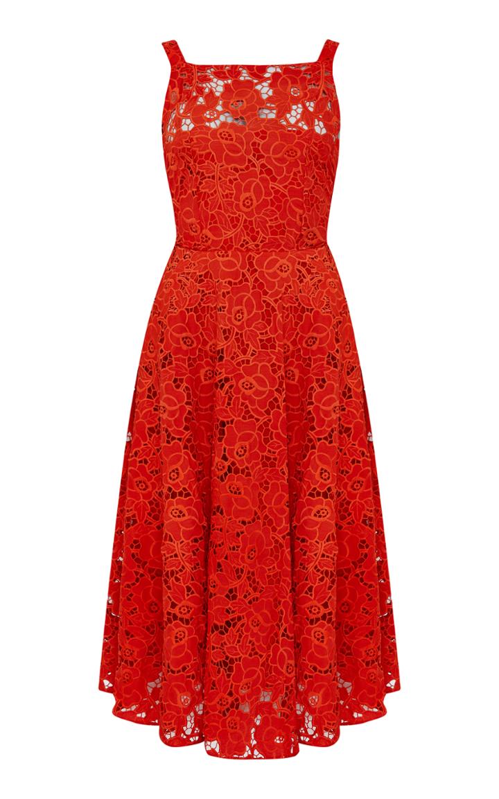 Razan Alazzouni Embroidered Crepe Lace Open Back Dress