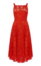 Razan Alazzouni Embroidered Crepe Lace Open Back Dress