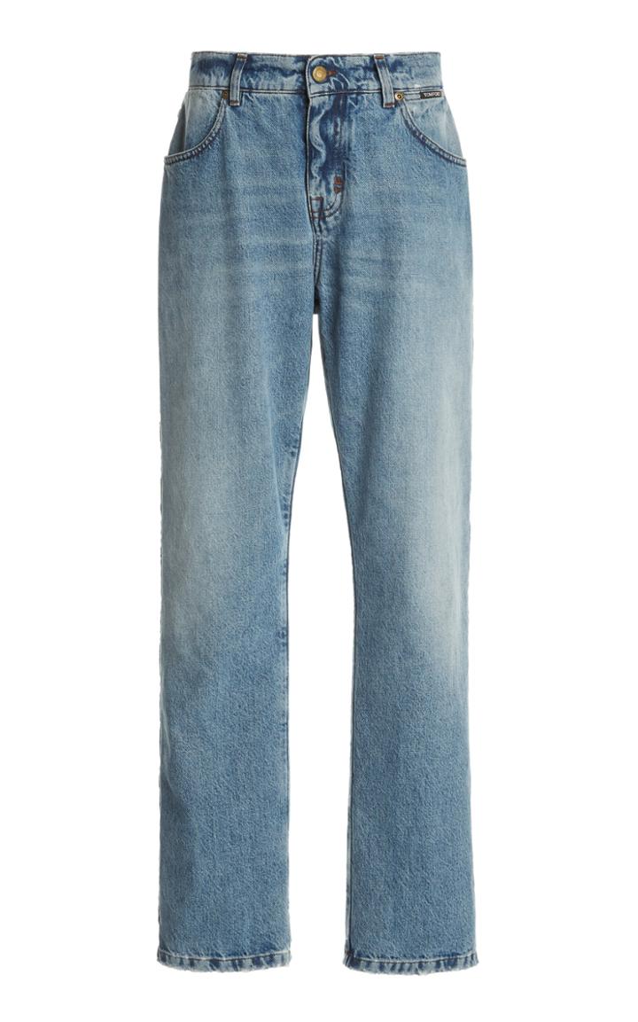 Moda Operandi Tom Ford Mid-rise Tapered Jeans