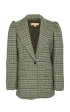 Michael Kors Collection Puff Sleeve Wool-blend Blazer