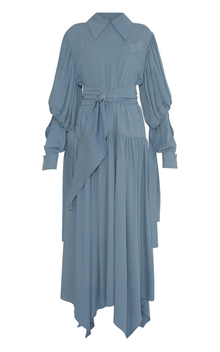 Lado Bokuchava Pleated Midi Dress