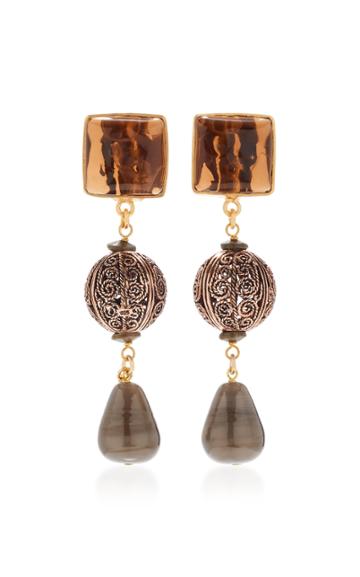 Loulou De La Falaise 24k Gold-plated And Beaded Earrings