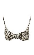 Solid & Striped Eva Leopard-print Bikini Top