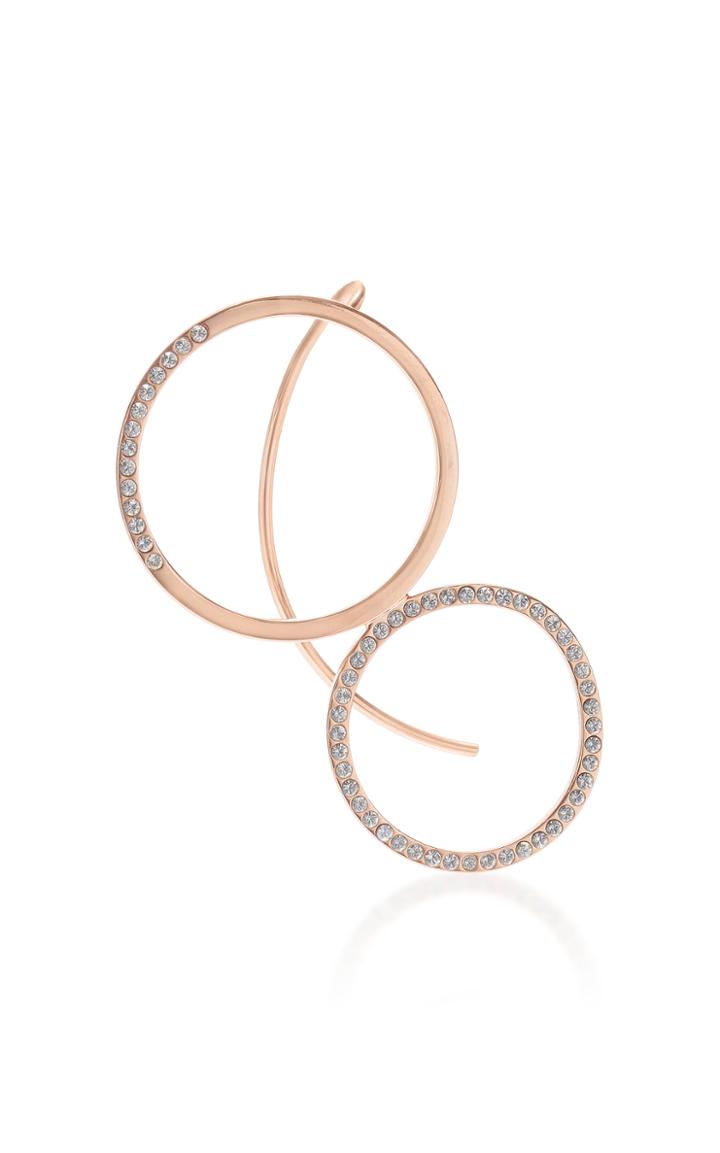 Kim Mee Hye Single Golden Foyer Diamonds Earring