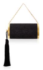 Bienen Davis M'o Exclusive Mori Black Pleated Lurex Bag