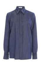 Gabriela Hearst Cruz Wool Poplin Shirt