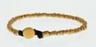 Eli Halili 22k Gold Nuggets And Leather Bracelet